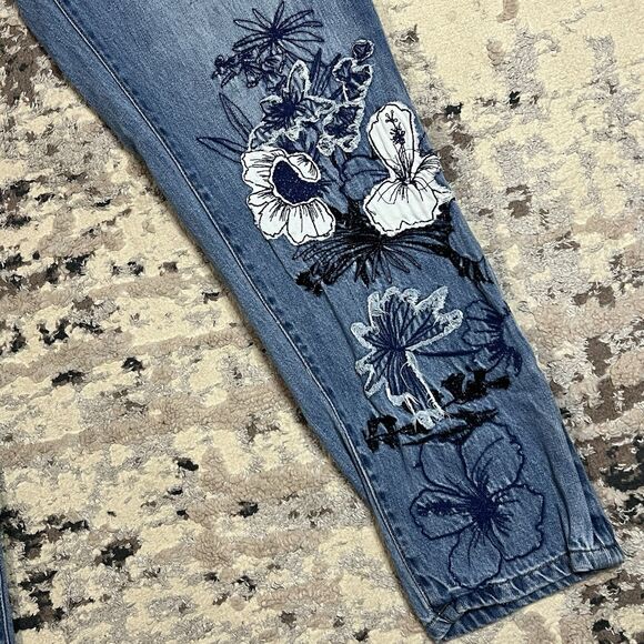 William Rast Jeans 30 Justin Timberlake Floral Embroidered All Over Patchwork - Picture 10 of 13